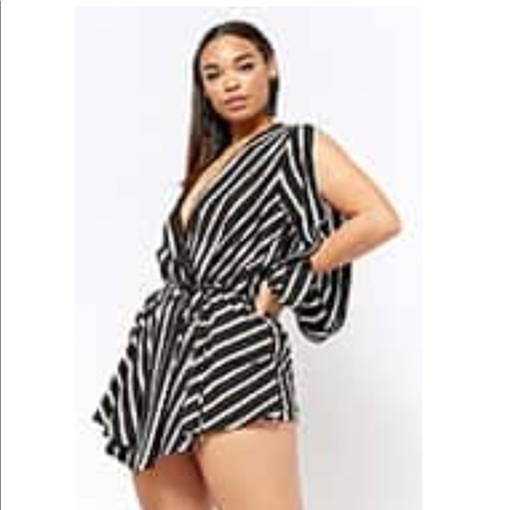 Cold shoulder romper
